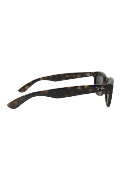 Ray Ban Unisex Adults Tortoise Shell Print Wayfarer Sunglasses Brown
