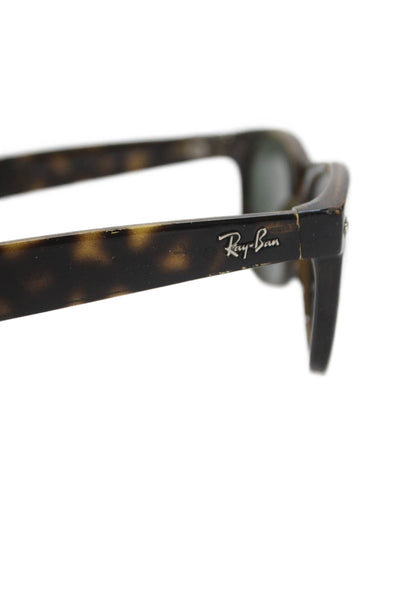 Ray Ban Unisex Adults Tortoise Shell Print Wayfarer Sunglasses Brown