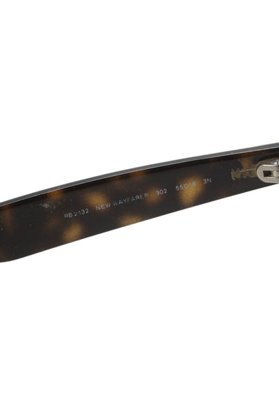 Ray Ban Unisex Adults Tortoise Shell Print Wayfarer Sunglasses Brown