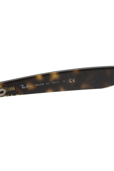 Ray Ban Unisex Adults Tortoise Shell Print Wayfarer Sunglasses Brown