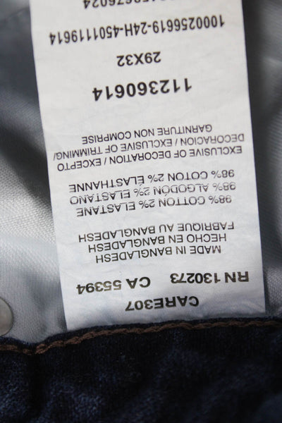 Wrangler Womens Straight Jeans Blue Cotton Blend Mid Rise Size 29