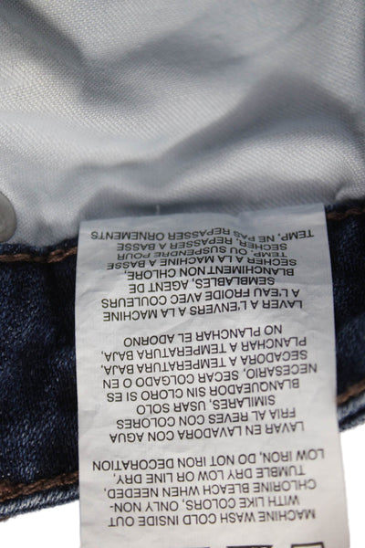 Wrangler Womens Straight Jeans Blue Cotton Blend Mid Rise Size 29