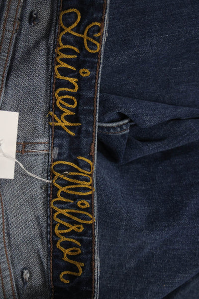 Wrangler Womens Straight Jeans Blue Cotton Blend Mid Rise Size 29