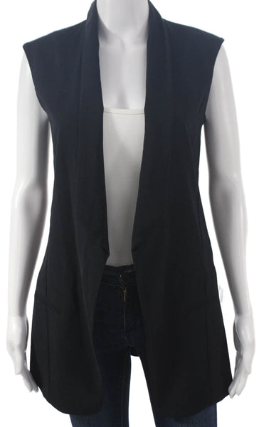 Marccain Women Sleeveless Black Polyester Vest Size 1