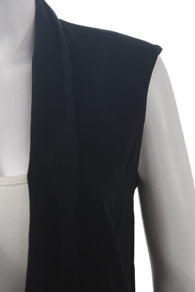 Marccain Women Sleeveless Black Polyester Vest Size 1