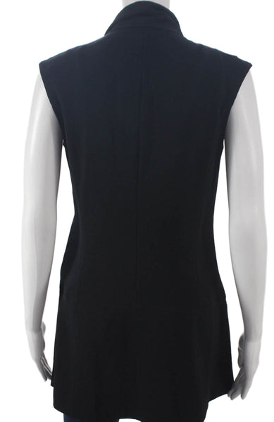 Marccain Women Sleeveless Black Polyester Vest Size 1