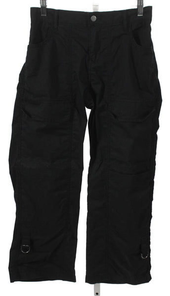 Sanctuary Women Cargo Pants Black Cotton Button Size 26