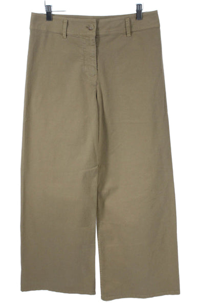 Nili Lotan Womens Chino Pants Beige Cotton Size 6
