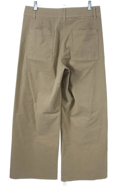 Nili Lotan Womens Chino Pants Beige Cotton Size 6