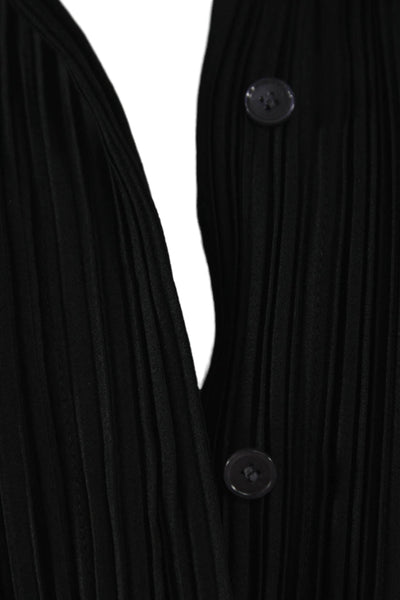 Derek Lam 10 Crosby Women Black Collared Jumpsuit Short Sleeve Polyester Size 2