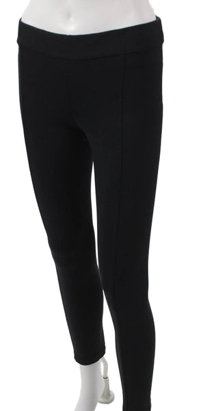 Row Women Ankle Leggings Black Polyester Blend Size M