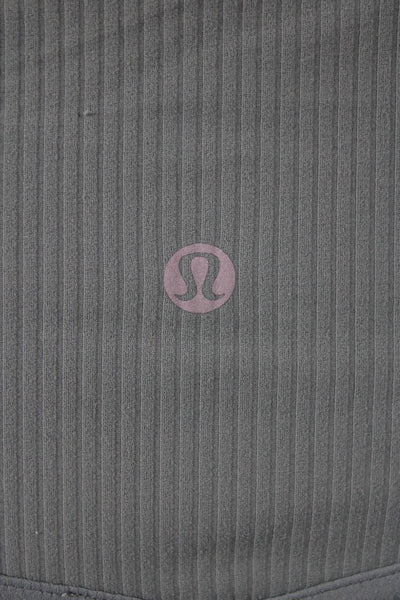 Lululemon Womens Ankle Leggings Green Striped Polyester Blend Pull On Size S