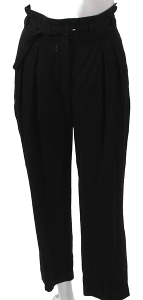 A.P.C. Women Dress Pants Black Viscose Button Inseam 27 Size 34