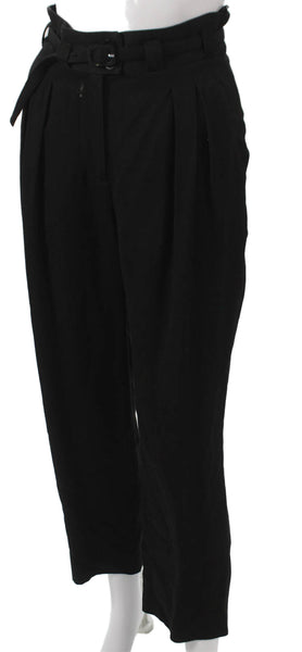 A.P.C. Women Dress Pants Black Viscose Button Inseam 27 Size 34