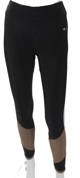 Laain Women Black Ankle Leggings Polyamide Colorblock Size XS