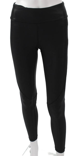 ALALA Womens Compression Leggings Black Polyamide Pull On Solid Size S