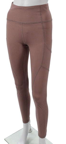 G. Womens Ankle Leggings Brown Polyamid Solid Pull On Size XS