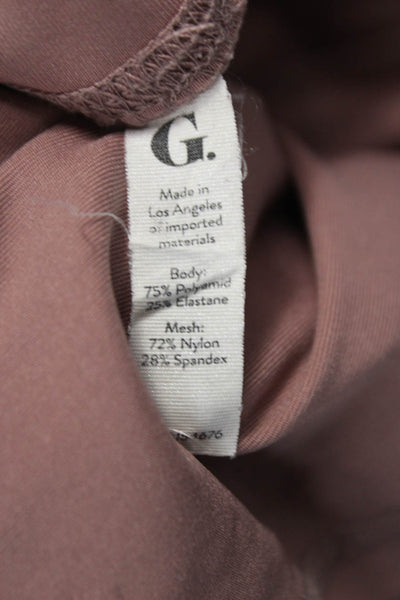 G. Womens Ankle Leggings Brown Polyamid Solid Pull On Size XS