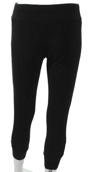 Splendid Womens Jogger Pants Black 100% Cotton Drawstring Size XS