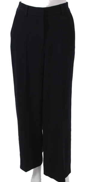 The Fold Women Dress Pants Blue Triacetate Zip Inseam 29 Size 2