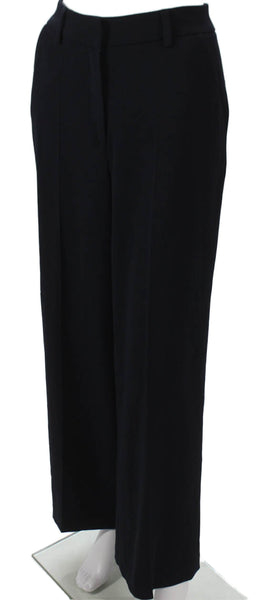 The Fold Women Dress Pants Blue Triacetate Zip Inseam 29 Size 2