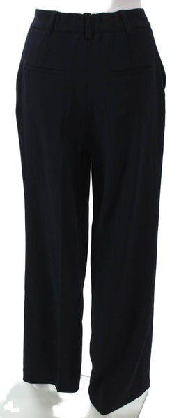 The Fold Women Dress Pants Blue Triacetate Zip Inseam 29 Size 2