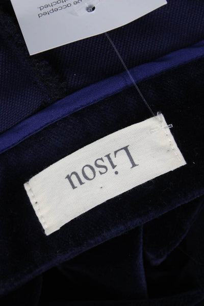 Lisou Womens Blue Cotton Dress Pants Size 4