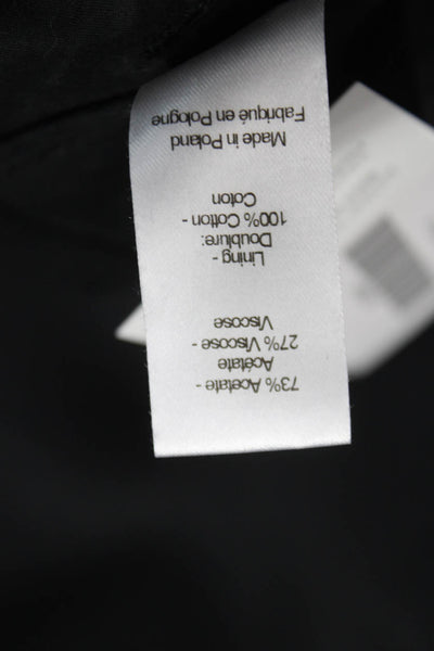 Joseph Womens Dress Pants Black Acetate Zip Inseam 27 Size 34