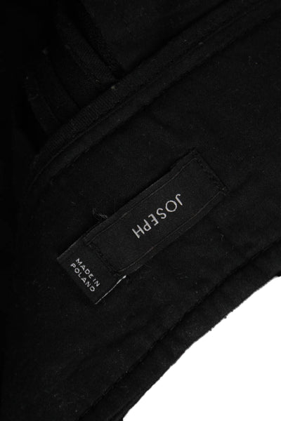 Joseph Womens Dress Pants Black Acetate Zip Inseam 27 Size 34