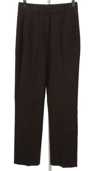 The Fold Womens Dress Pants Brown Cotton Size 2