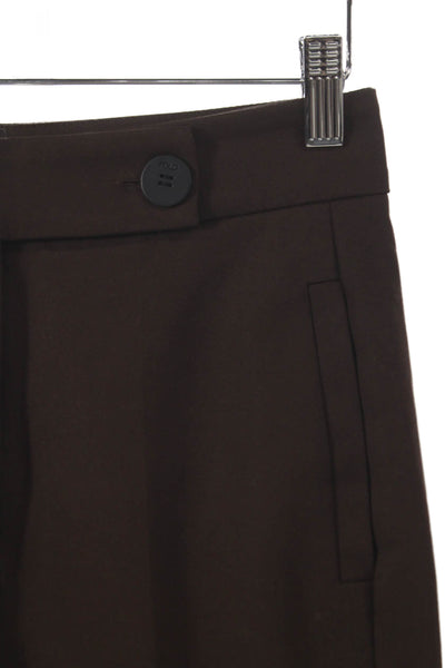 The Fold Womens Dress Pants Brown Cotton Size 2