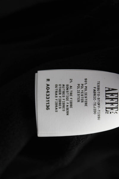 Moschino Cheap & Chic Women Shift Dress Black 3/4 Sleeve Round Neck Size 46