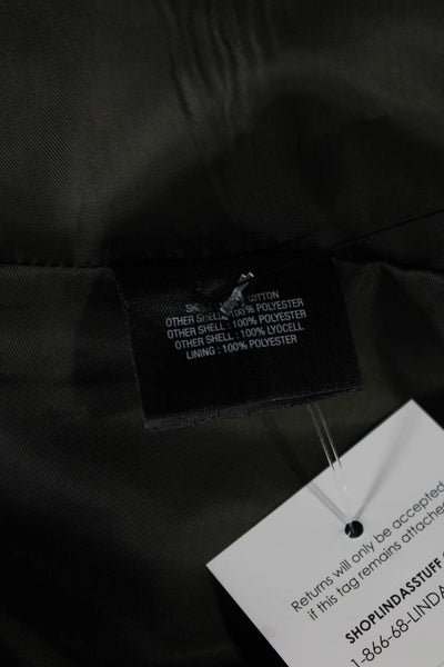 Barneys New York Women Jogger Pants Black Cotton Geometric Drawstring Size M