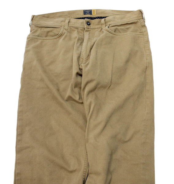 J Crew Mens Chino Corduroy Pants Beige Button Closure Size 36