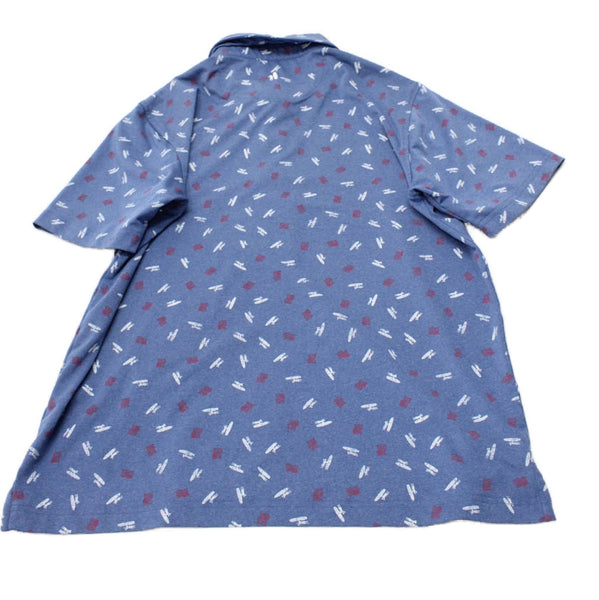 Johnnie-o Childrens Boys Short Sleeves Polo Shirt Blue Red Size 14