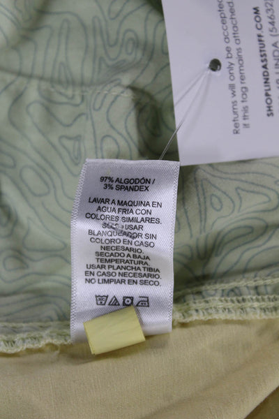 Vineyard Vines Mens Chino Shorts Yellow Cotton Spandex Button Size 28