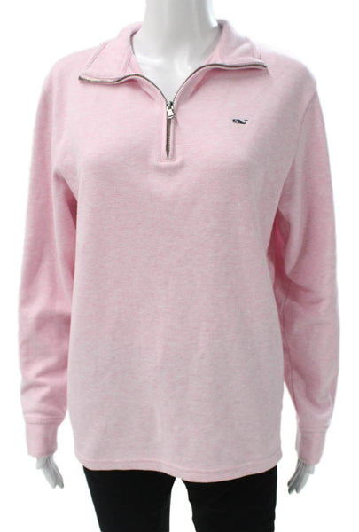 Vineyard Vines Womens Striped Cotton Pullover Sweatshirt Pink Size XS