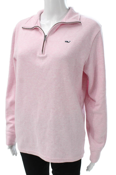 Vineyard Vines Womens Striped Cotton Pullover Sweatshirt Pink Size XS