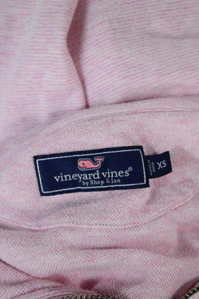 Vineyard Vines Womens Striped Cotton Pullover Sweatshirt Pink Size XS