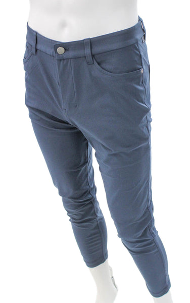 Lululemon Mens Pants Blue Button Elastomultiester Inseam 26 Size 28