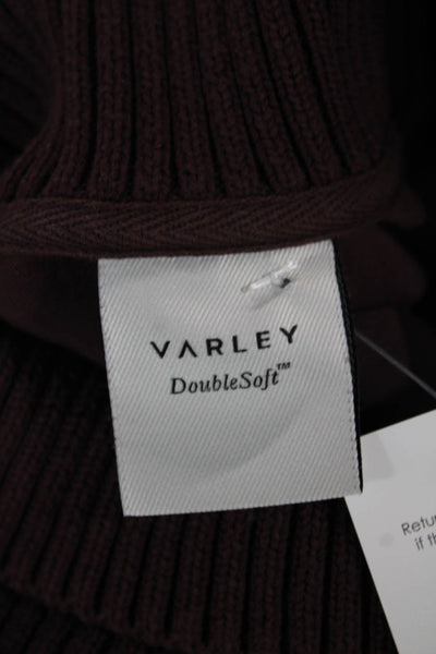 Varley Womens Pullover Turtleneck Brown Viscose Long Sleeve Size S