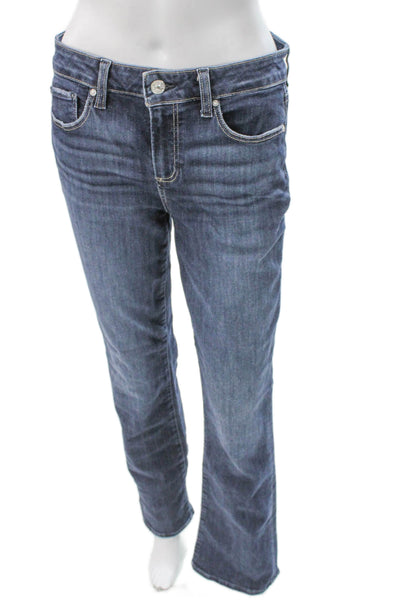 Paige Womens Bootcut Jeans Blue Mid-Rise 31in Inseam Cotton Blend Size 29