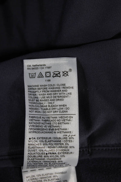 Athleta Women Basic Jacket Purple Nylon Elastane Zip Long Sleeve Size XL