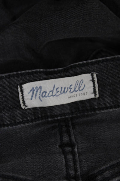 Madewell Womens Skinny Jeans Gray Mid-Rise Button Cotton Size 26