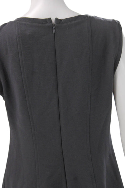 Jennifer Tattanelli Women Sheath Dress Gray Sleeveless Roundneck Knee Size 50