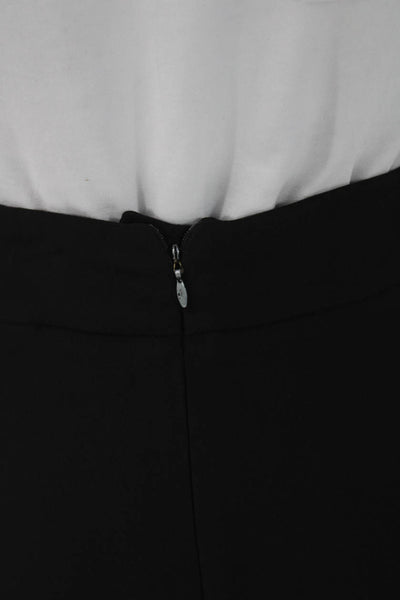 Armani Collezioni Womens Straight Pencil Skirt Gray Silk Blend Zip Size 12