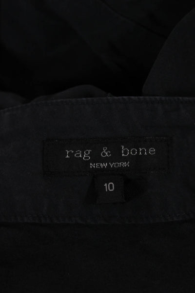 Rag & Bone Women Gray Cotton Cargo Pants Button Fly 27in Inseam Size 10