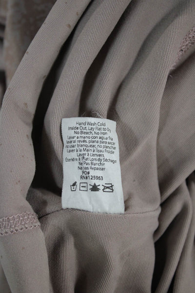 Beyond Yoga Womens Beige Spotted Polyester Ankle Leggings Pull On Size S