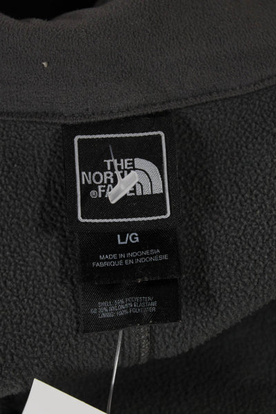 The North Face Mens Black Polyester Zip Vest Size L