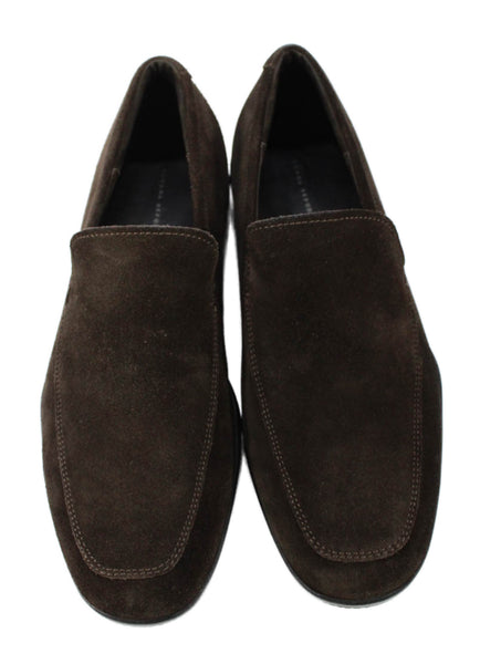 Banana Republic Mens Suede Slide On Casual Loafers Brown Size 9.5 Medium